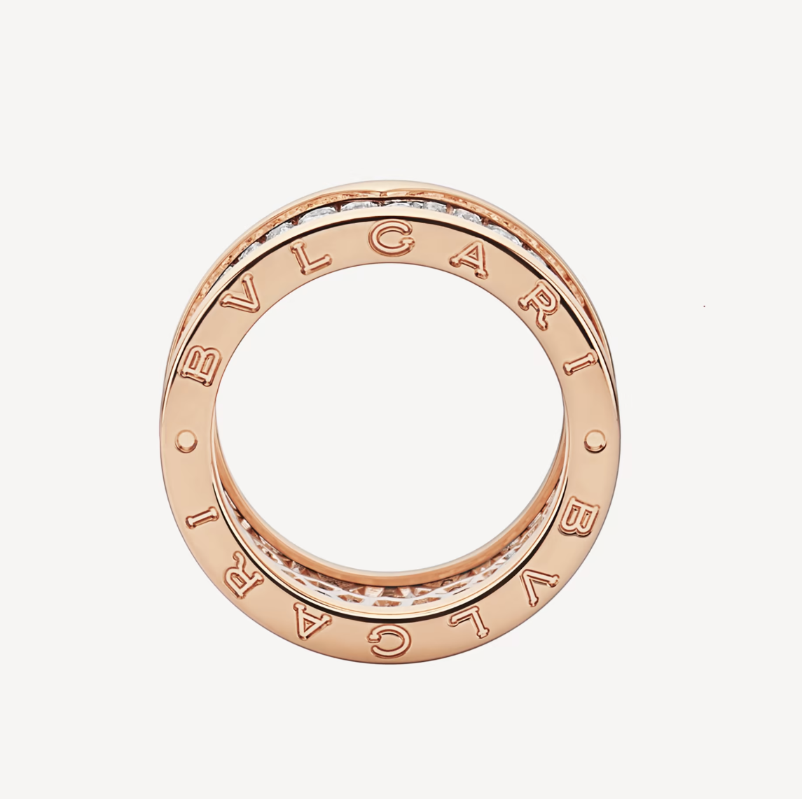 [CharmAmor]ZERO 1 WITH PAVED DIAMONDS ON THE SPIRAL RING