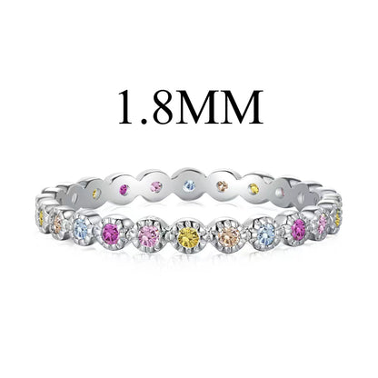 [CharmAmor]Unique Scintillating Round Cut Daily Ring