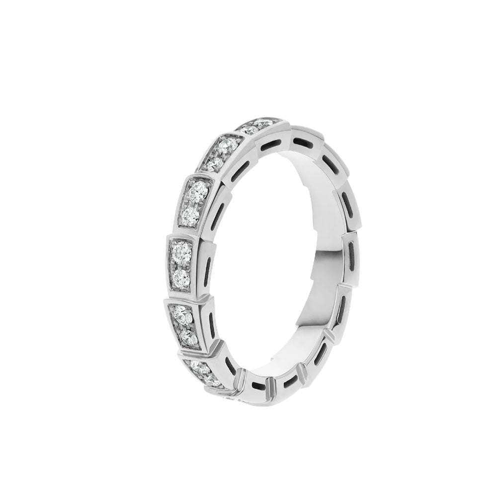 [CharmAmor]SERPENTI RING SILVER DIAMOND PAVED 3MM