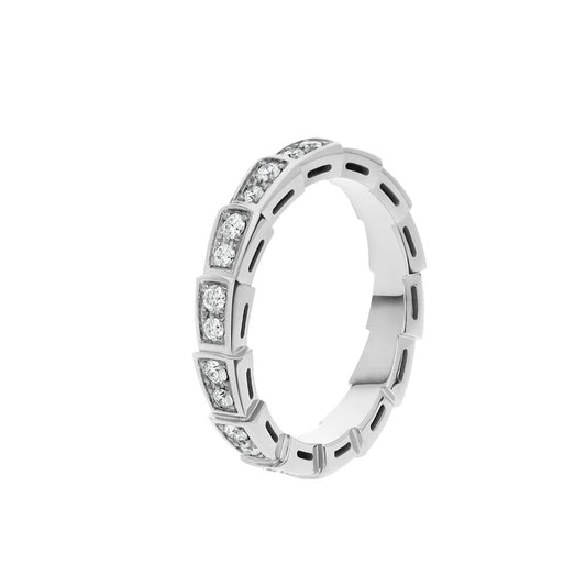 [CharmAmor]SERPENTI RING SILVER DIAMOND PAVED 3MM