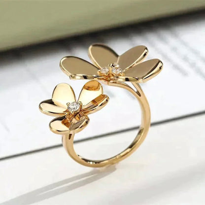 [CharmAmor]CLOVER COMOS GOLD DIAMOND RING