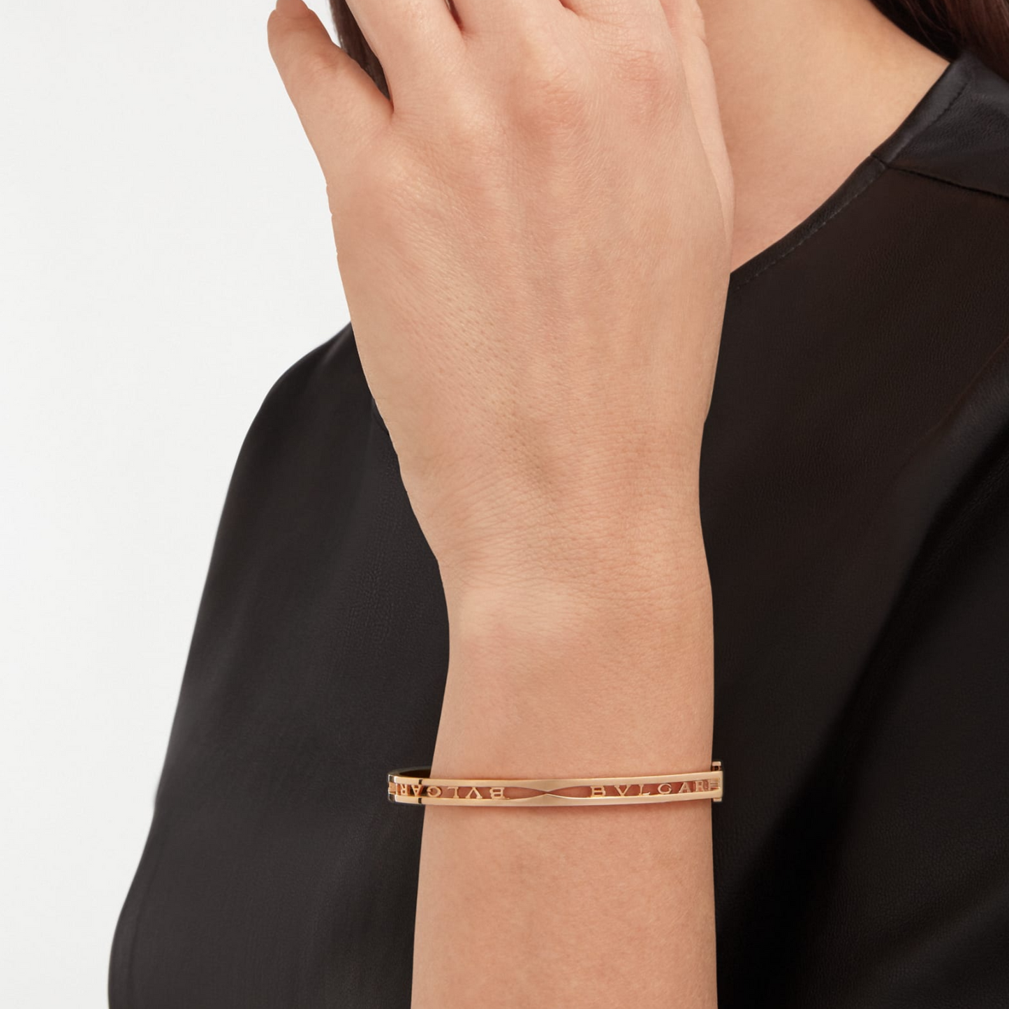 [CharmAmor]ZERO 1 SPIRAL LOGO PINK GOLD BRACELET