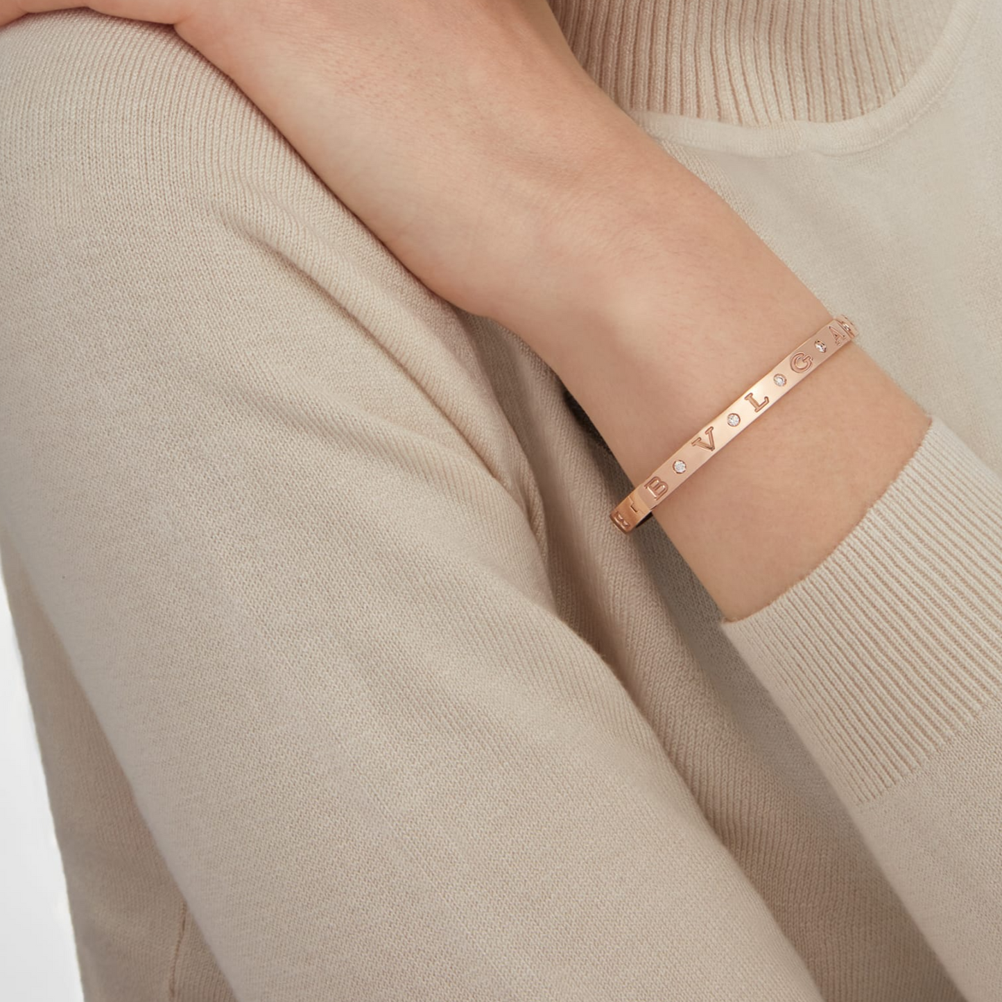 [CharmAmor]ZERO 1 PINK GOLD 12 DIAMONDS BRACELET