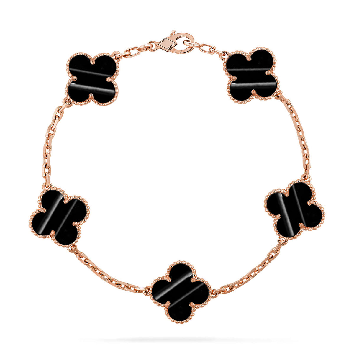 [CharmAmor] CLOVER 5 MOTIF PULSAR STONE BRACELET COLLECTION