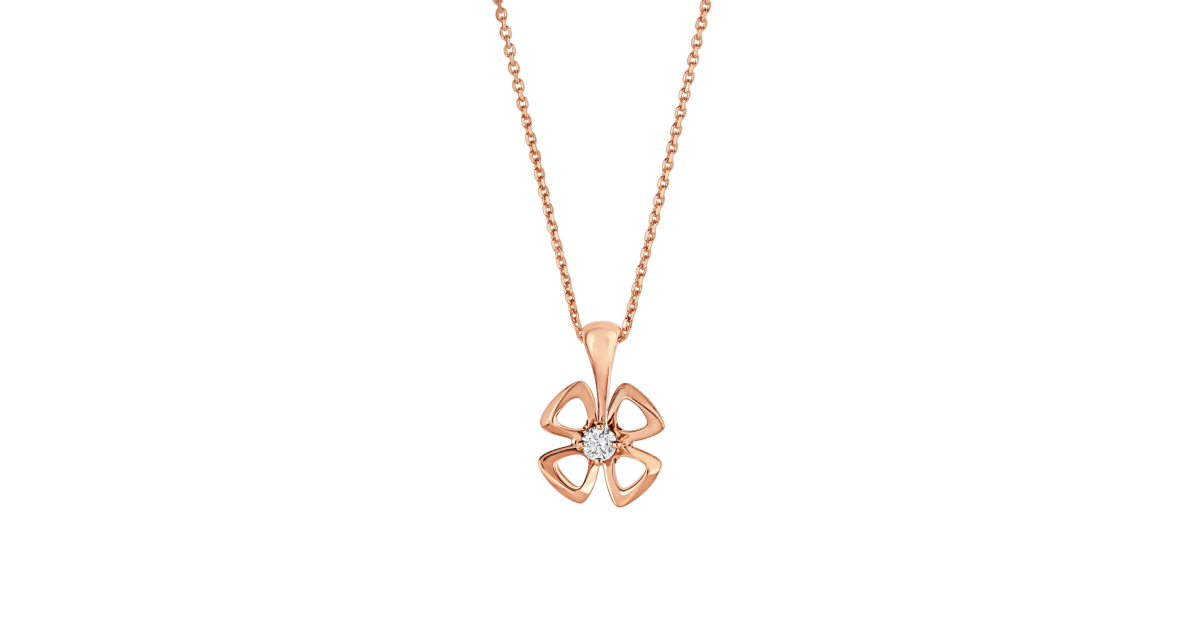[CharmAmor]FIOREVER NECKLACE DIAMOND CENTER
