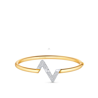 [CharmAmor]VOLTE UPSITE DOWN GOLD DIAMOND BRACELET