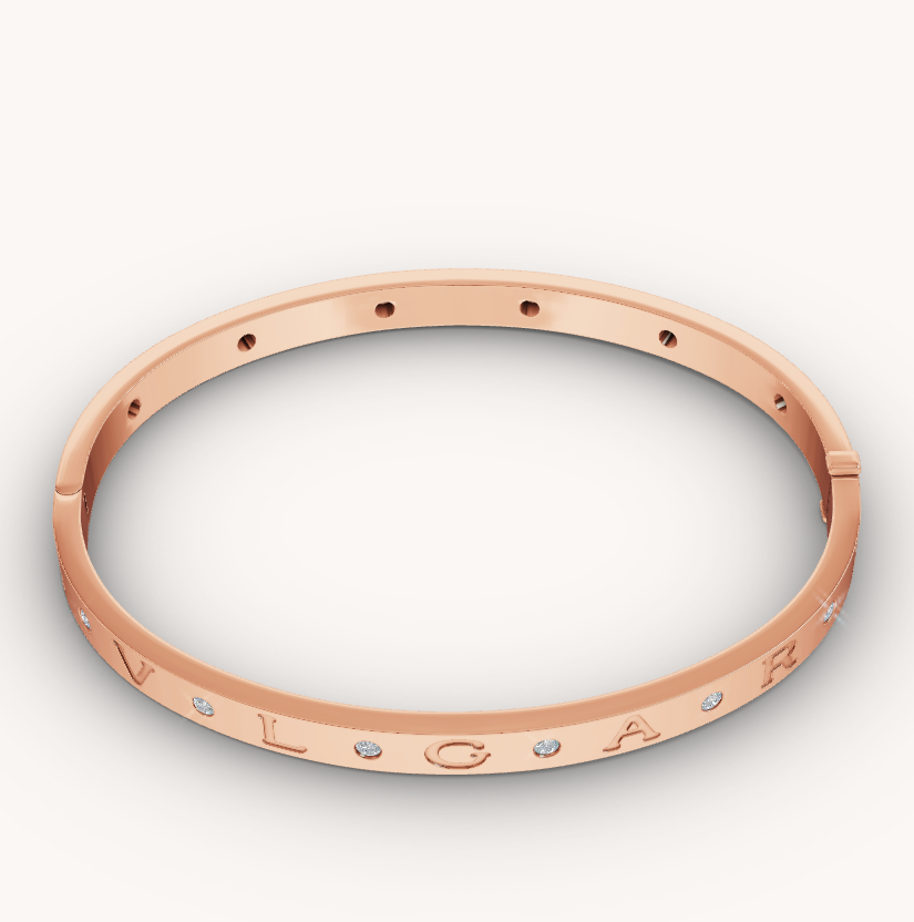 [CharmAmor]ZERO 1 PINK GOLD 12 DIAMONDS BRACELET