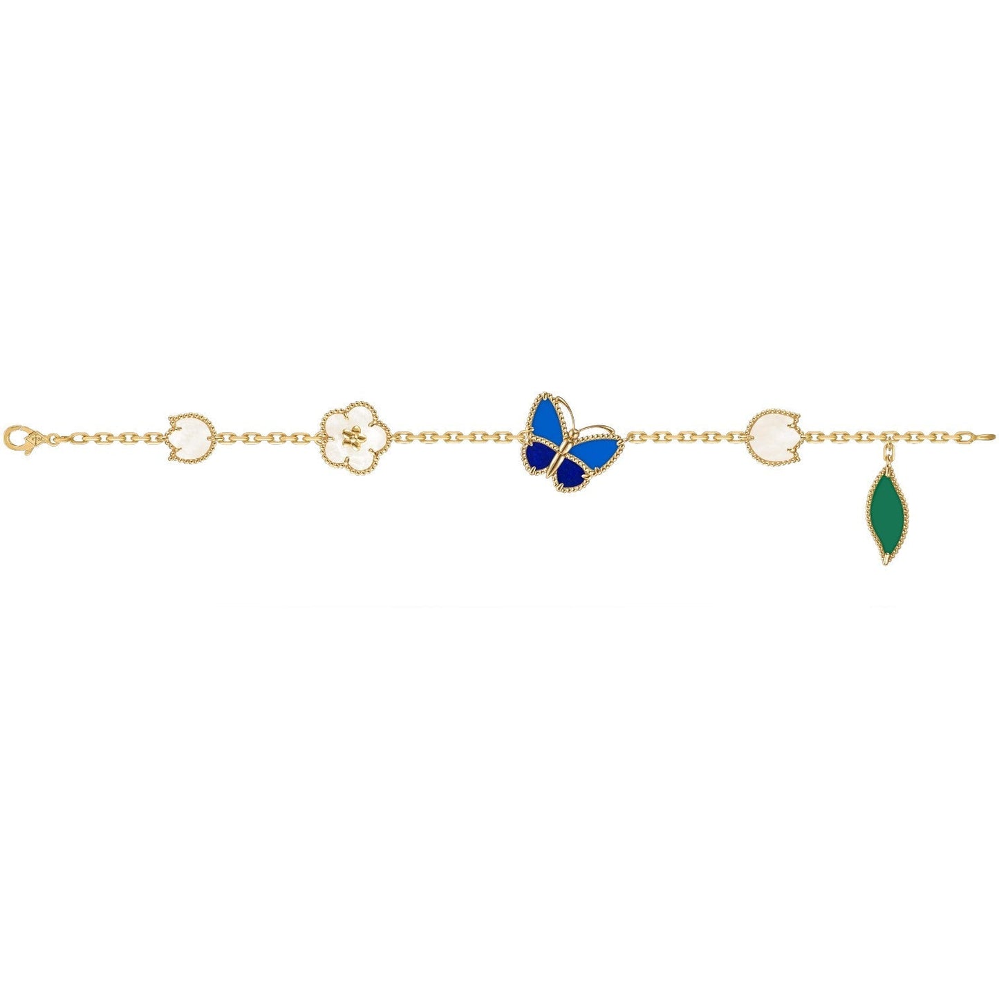 [CharmAmor]LUCKY SPRING BUTTERFLY 5 MOTIF BRACELET