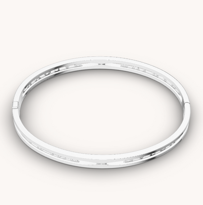 [CharmAmor]ZERO 1 SPIRAL LOGO SILVER BRACELET