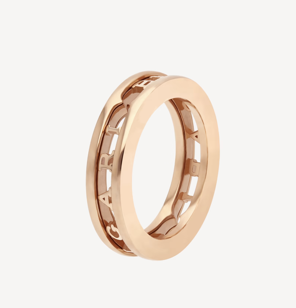[CharmAmor]ZERO 1 ONE-BAND WITH OPENWORK LOGO SPIRAL RING