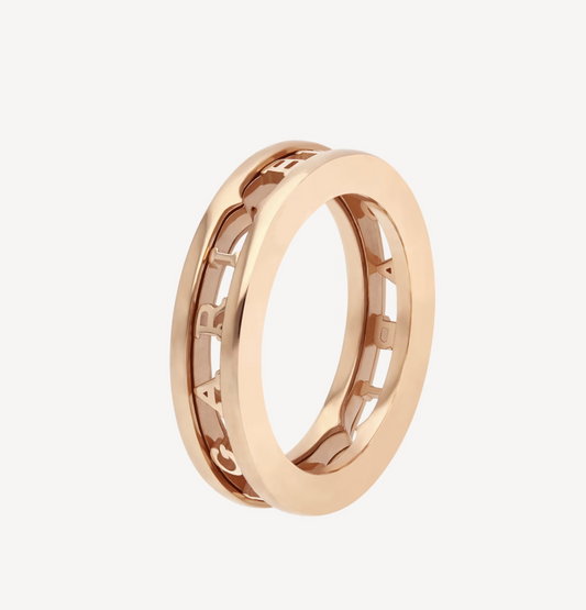 [CharmAmor]ZERO 1 ONE-BAND WITH OPENWORK LOGO SPIRAL RING