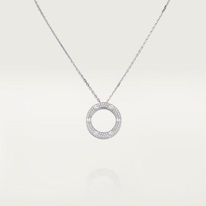 [CharmAmor]LOVE NECKLACE 16MM  FULL DIAMOND