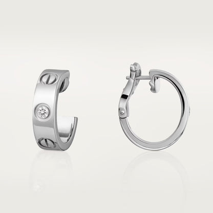[CharmAmor]LOVE EARRINGS 5.7MM 2 DIAMONDS