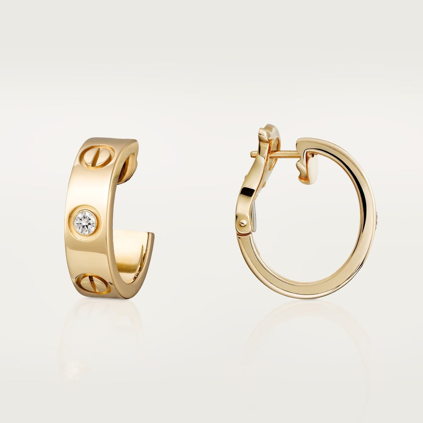 [CharmAmor]LOVE EARRINGS 5.7MM 2 DIAMONDS