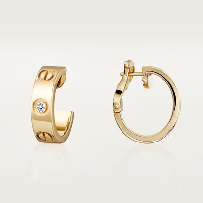 [CharmAmor]LOVE EARRINGS 5.7MM 2 DIAMONDS