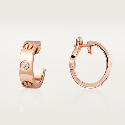 [CharmAmor]LOVE EARRINGS 5.7MM 2 DIAMONDS