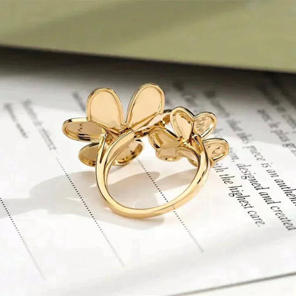 [CharmAmor]CLOVER COMOS GOLD DIAMOND RING