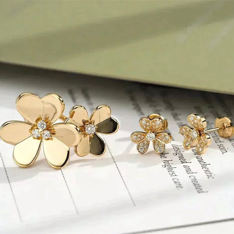 [CharmAmor]CLOVER COMOS GOLD DIAMOND RING