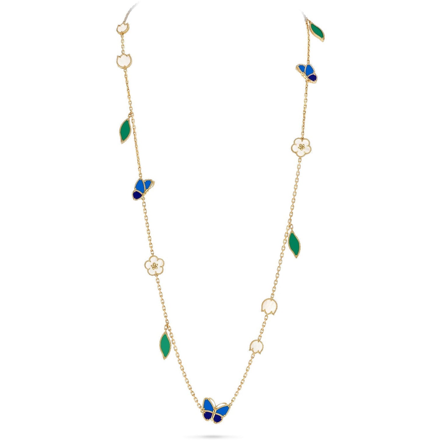 [CharmAmor]LUCKY SPRING BUTTERFLY 15 FLOWER NECKLACE