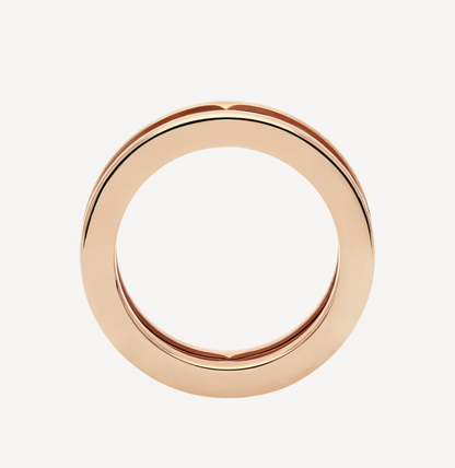 [CharmAmor]ZERO 1 ONE-BAND WITH OPENWORK LOGO SPIRAL RING