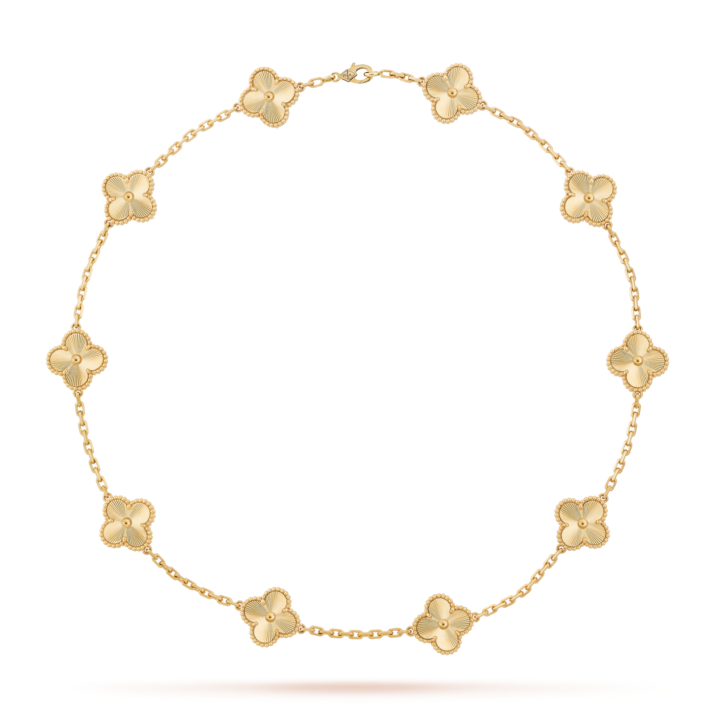 [CharmAmor]CLOVER 10 MOTIFS LASER NECKLACE