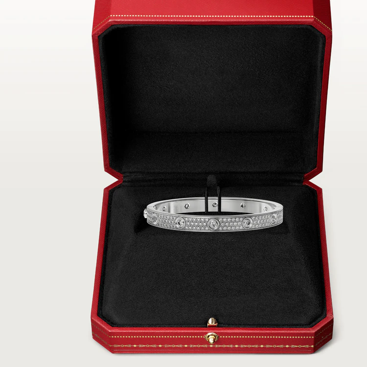 [CharmAmor]LOVE BRACELET 6.1MM DIAMOND-PAVED 10 BIG DIAMONDS