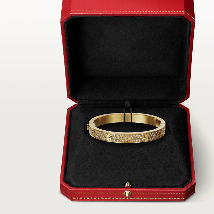 [CharmAmor]LOVE BRACELET 6.1MM DIAMOND-PAVED