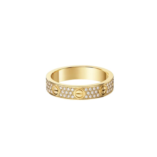 [CharmAmor]LOVE RING 4.0MM DIAMOND PAVED