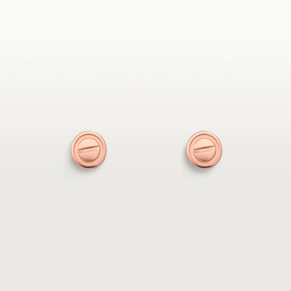 [CharmAmor]LOVE EARRINGS PINK GOLD 10MM