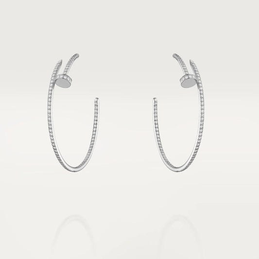 [CharmAmor]JUSTE EARRINGS FULL DIAMONDS 1.8MM