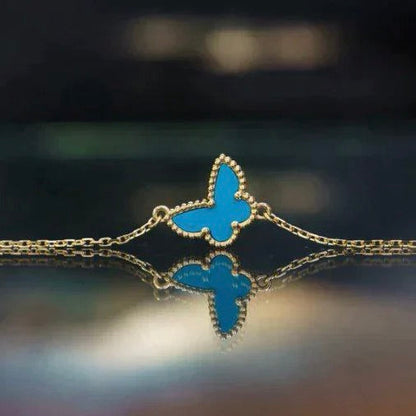 [CharmAmor]BUTTERFLY TURQUOISE BUTTERFLY BRACELET