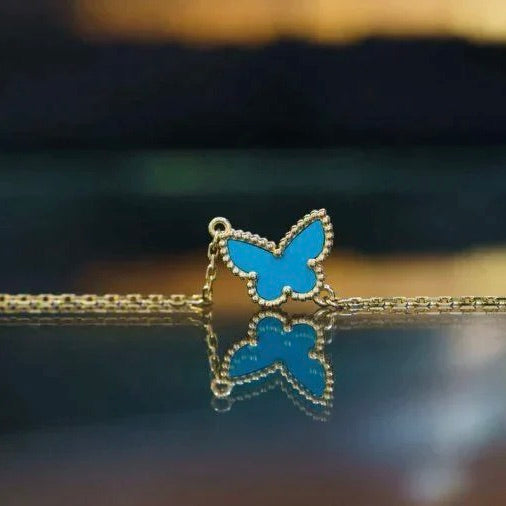 [CharmAmor]BUTTERFLY TURQUOISE BUTTERFLY BRACELET