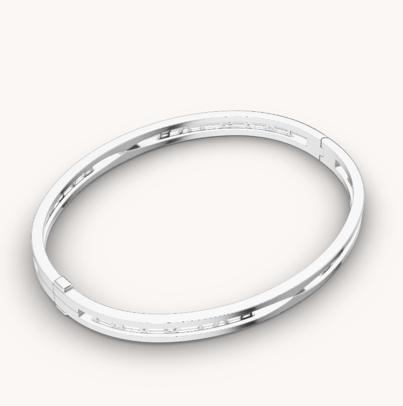 [CharmAmor]ZERO 1 SPIRAL LOGO SILVER BRACELET