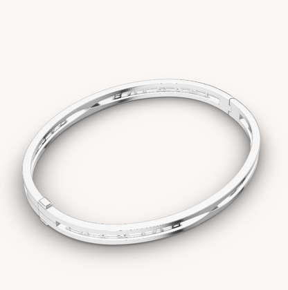 [CharmAmor]ZERO 1 SPIRAL LOGO SILVER BRACELET
