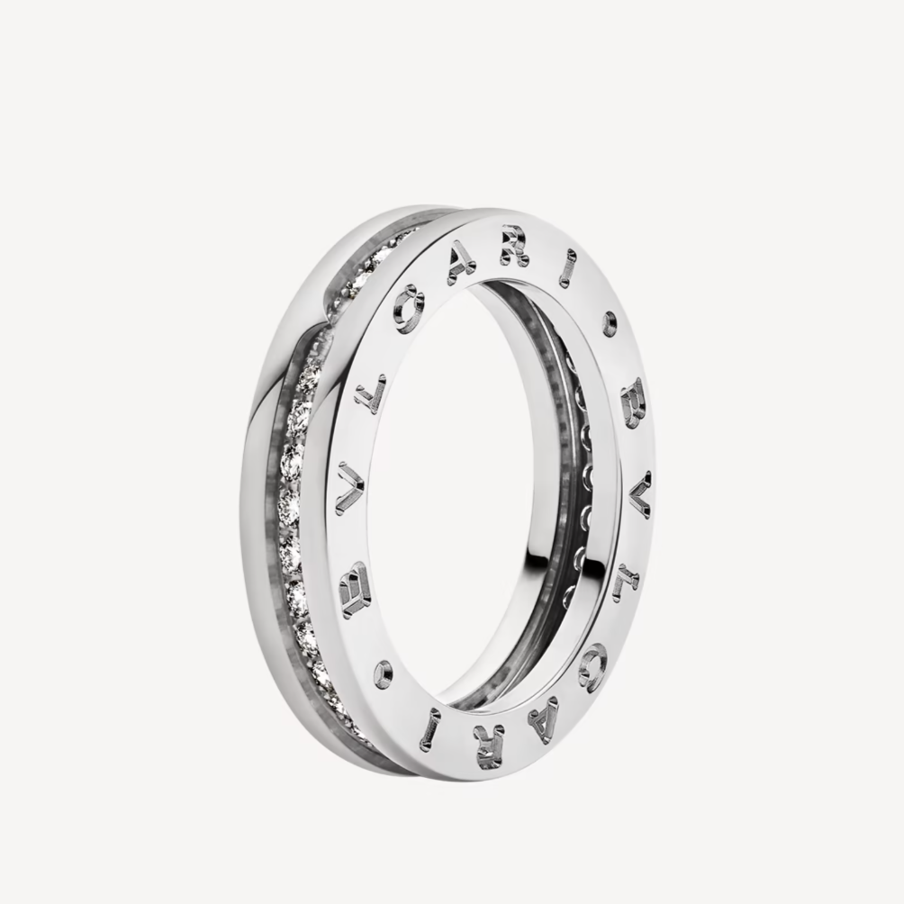 [CharmAmor]ZERO 1 ONE-BAND PAVED DIAMONDS ON THE SPIRAL RING