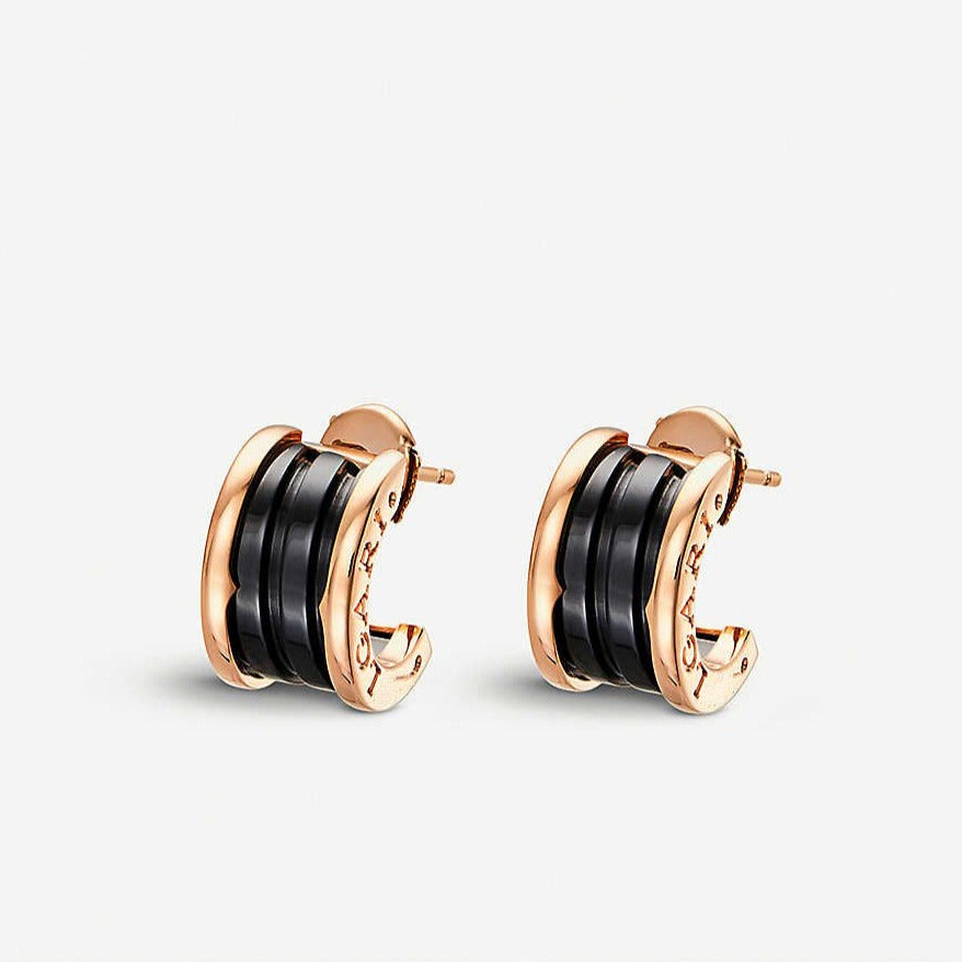 [CharmAmor]ZERO 1 PINK GOLD CERAMIC EARRINGS