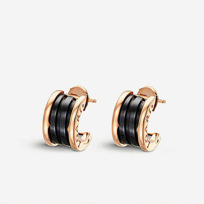 [CharmAmor]ZERO 1 PINK GOLD CERAMIC EARRINGS