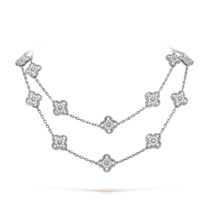 [CharmAmor]CLOVER 20 MOTIFS DIAMOND SILVER
