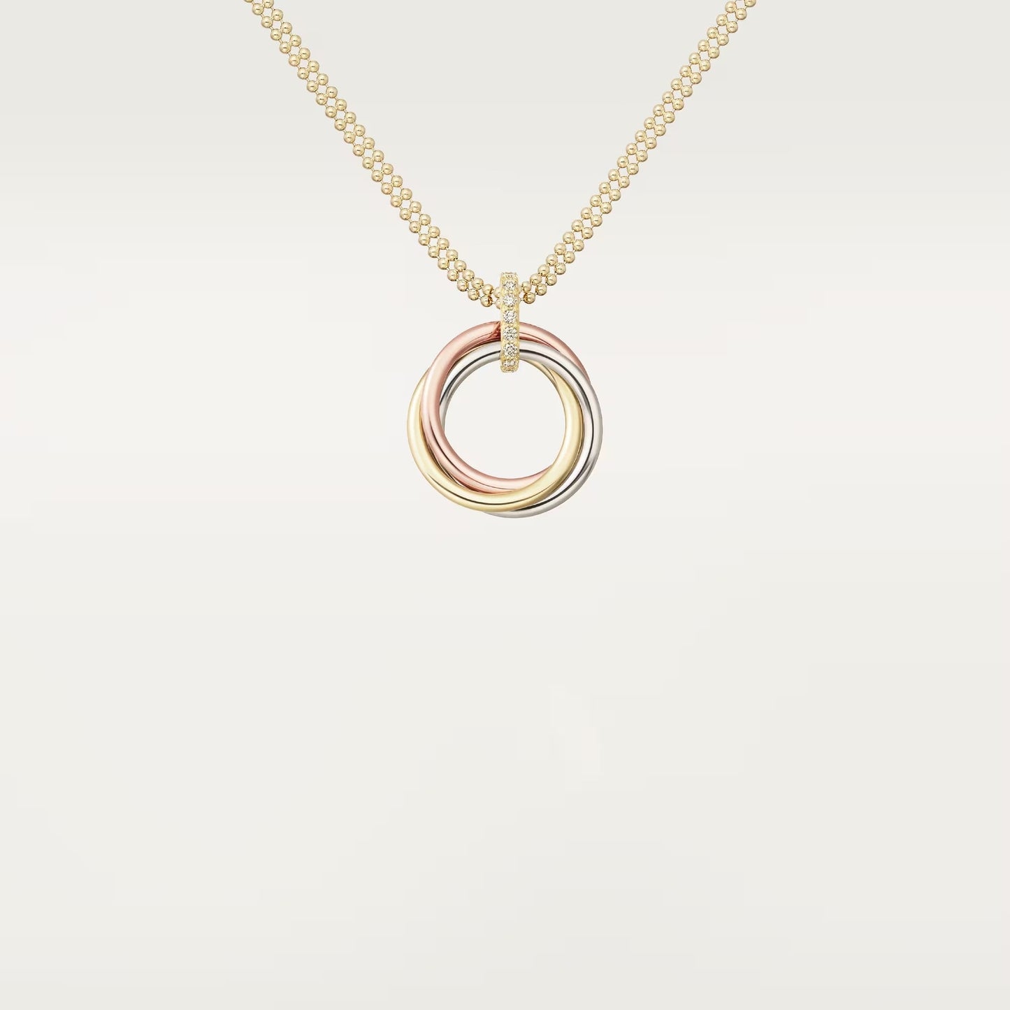 [CharmAmor]TRINITY MEDIUM  DIAMONDS NECKLACE