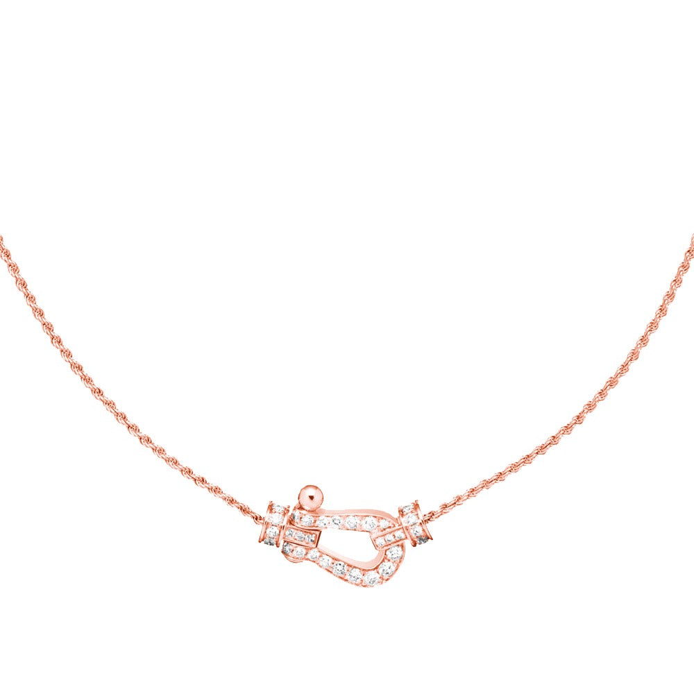 [CharmAmor]FORCE 10 PINK GOLD DIAMOND NECKLACE