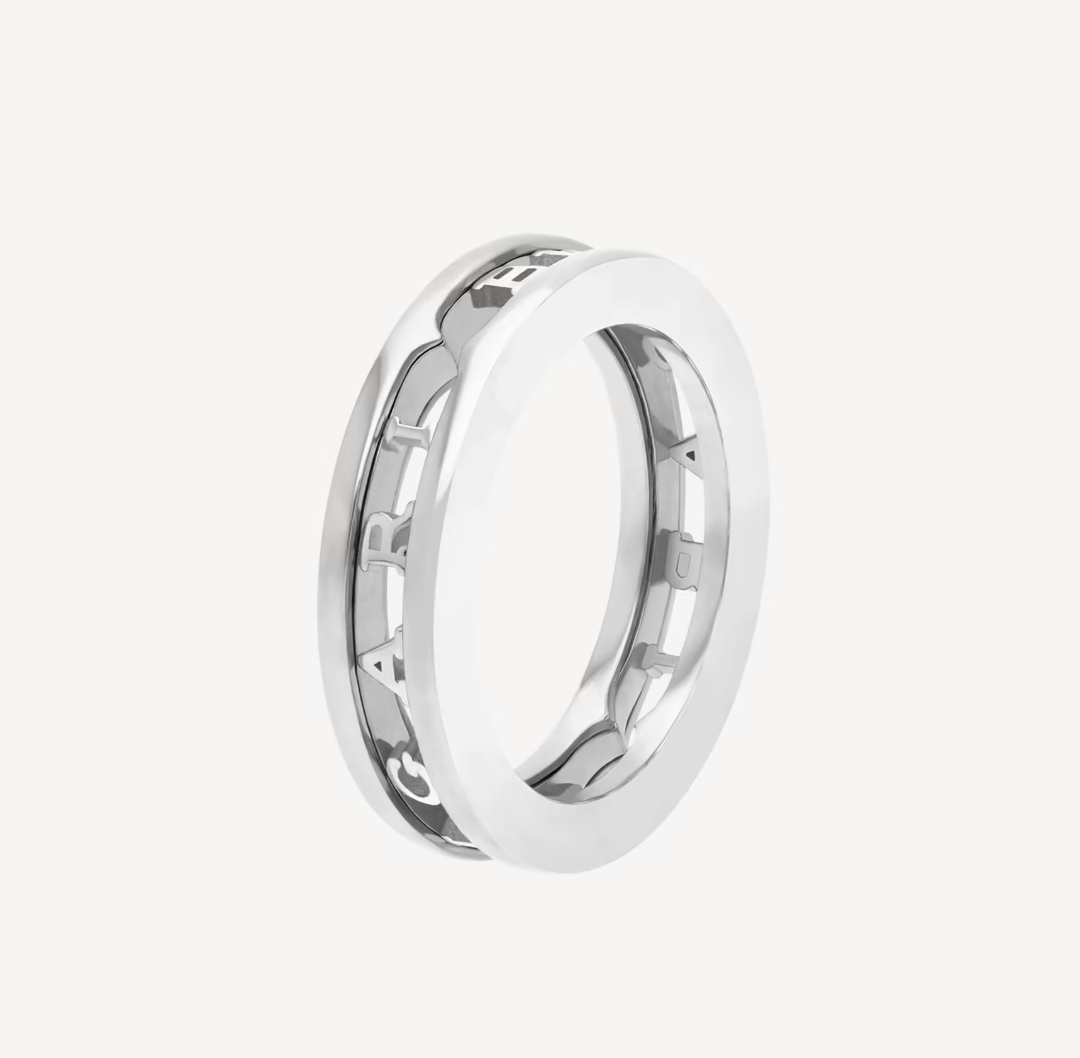 [CharmAmor]ZERO 1 ONE-BAND WITH OPENWORK LOGO SPIRAL RING