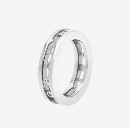 [CharmAmor]ZERO 1 ONE-BAND WITH OPENWORK LOGO SPIRAL RING