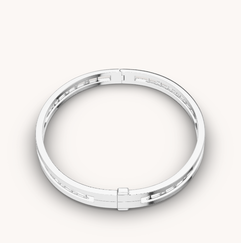 [CharmAmor]ZERO 1 SPIRAL LOGO SILVER BRACELET
