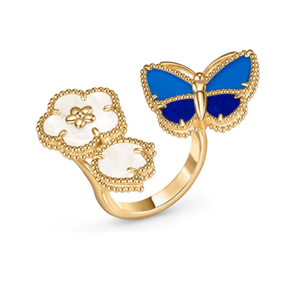[CharmAmor]LUCKY SPRING BUTTERFLY OPEN-FACE RINGS