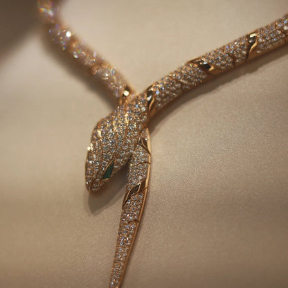 [CharmAmor]HAUTE COUTURE GOLD SERPENTI NECKLACE
