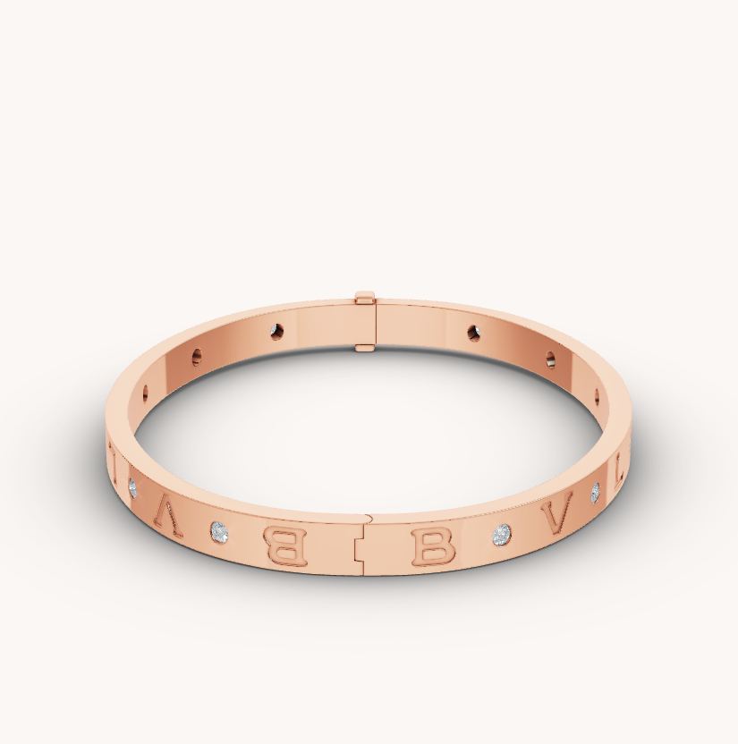 [CharmAmor]ZERO 1 PINK GOLD 12 DIAMONDS BRACELET
