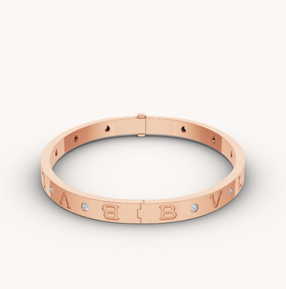 [CharmAmor]ZERO 1 PINK GOLD 12 DIAMONDS BRACELET