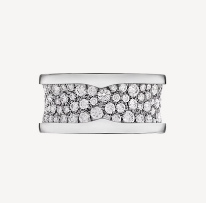 [CharmAmor]ZERO 1 WITH PAVED DIAMONDS ON THE SPIRAL RING