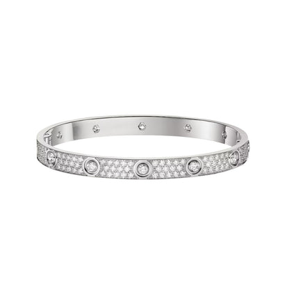 [CharmAmor]LOVE BRACELET 6.1MM DIAMOND-PAVED 10 BIG DIAMONDS