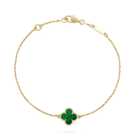 [CharmAmor]CLOVER BRACELET MALACHITE 1 MOTIF